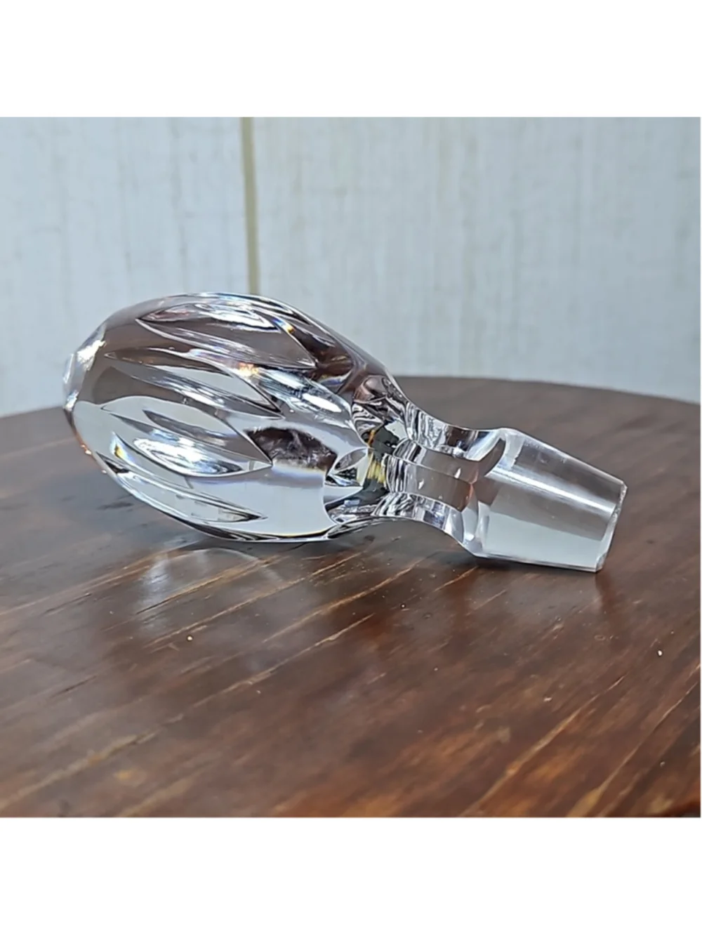 Natchtmann Bleikristall Crystal Germany Vintage Cranberry Cut Glass Decanter